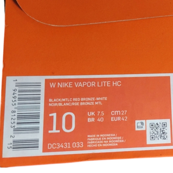 Nike Vapor Lite HC Women’s Tennis Shoes New Size 10 - Picture 5 of 6